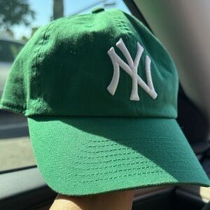 New York Yankees 47 Brand Green Cap with Logo Patch